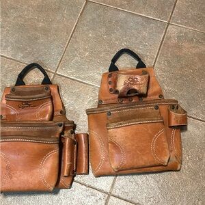 Brown Leather Signature Series 21448 Pro Framer’s Tool Pouches by CLC